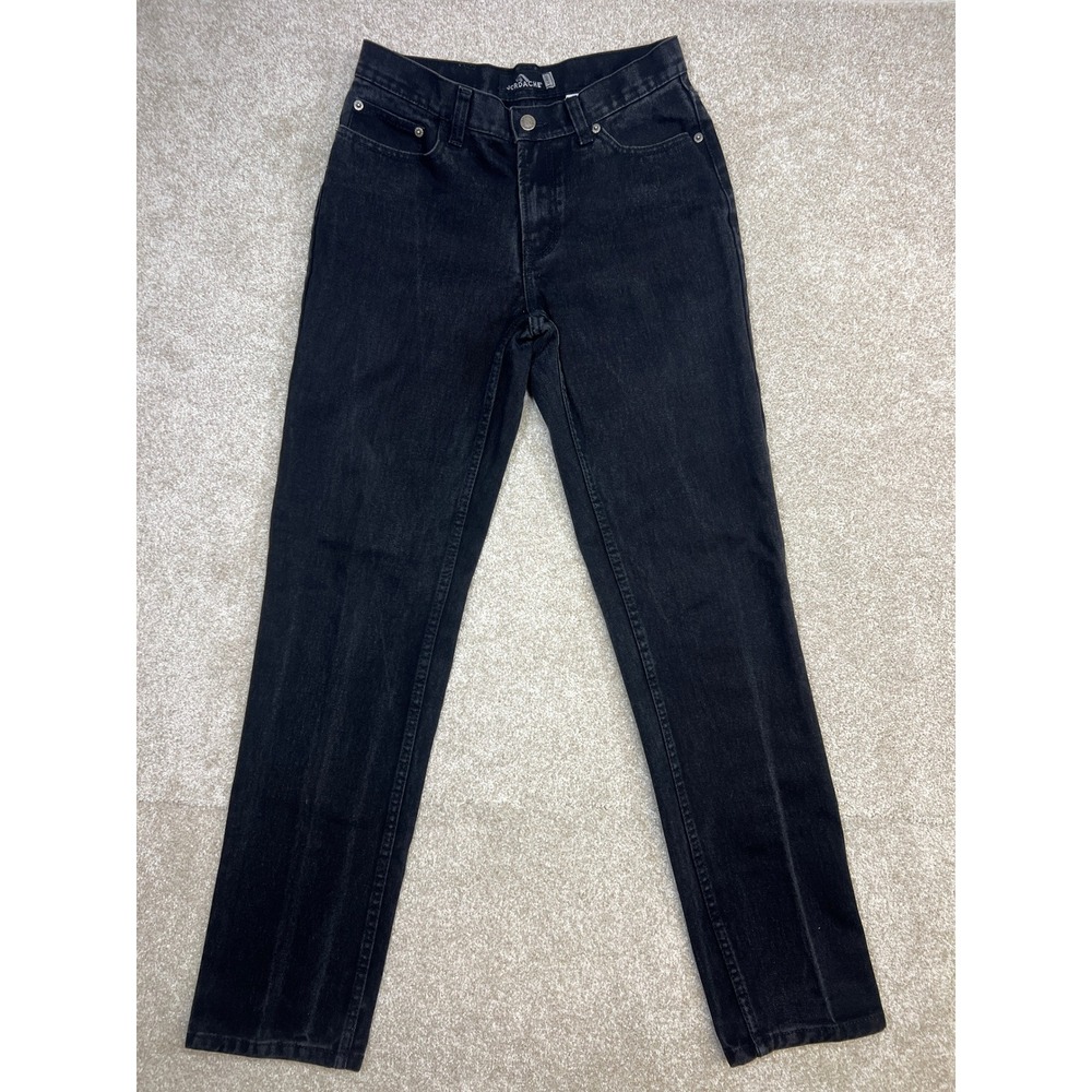 Jordache Women's Black Denim‎ Jeans Low Rise Straight Leg Size 9/10 Long